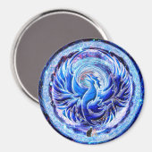 Blauwe Feniks Magneet (Voorkant / Achterkant)