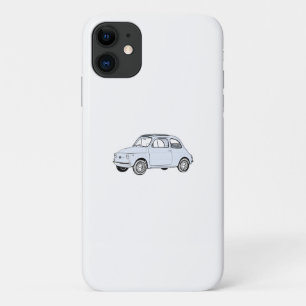 Blauwe Fiat 500 Topolino iPhone 11 Hoesje