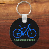 blauwe fiets aanpasbaar sleutelhanger (Voorkant)
