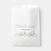 Blauwe fiets bedankzakje (Voorkant)