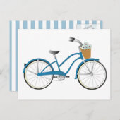 Blauwe fiets briefkaart (Voorkant / Achterkant)