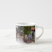 Blauwe fiets espresso kop (Rechts)