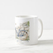 Blauwe Fiets Fiets Koffiemok (Voorkant rechts)