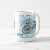 Blauwe fiets  koffiemok (Voorkant rechts)