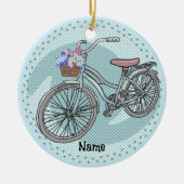 Blauwe Fiets Ornament (Voorkant)
