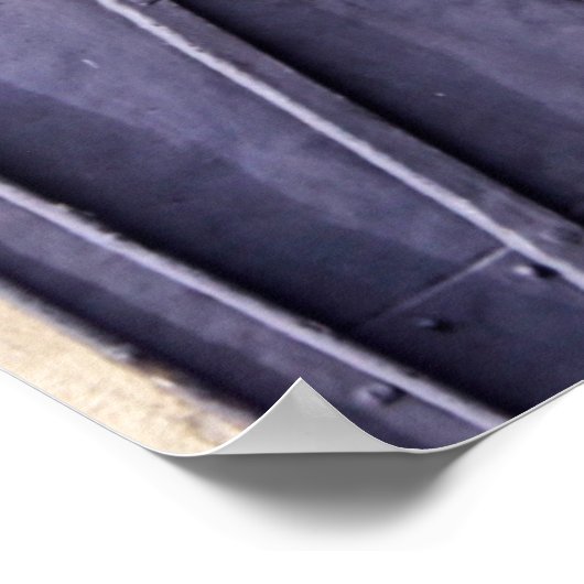 Blauwe fiets poster (Hoek)