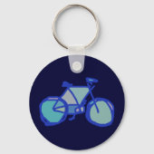 blauwe fiets sleutelhanger (Voorkant)