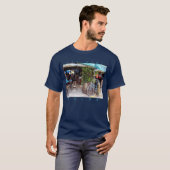 Blauwe fiets t-shirt (Voorkant volledig)