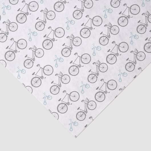 Blauwe fiets tissuepapier (Detail)