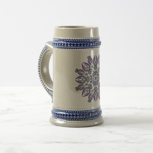 Blauwe fietsen bierpul (Voorkant links)