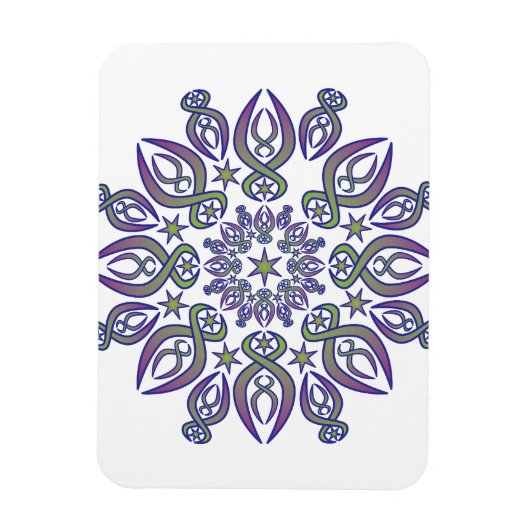 Blauwe fietsen magneet (Verticaal)