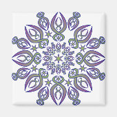 Blauwe fietsen magneet (Voorkant)