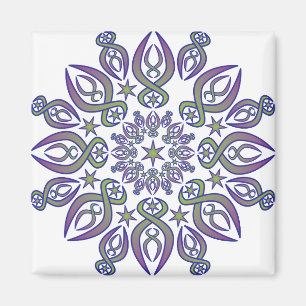 Blauwe fietsen magneet