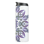 Blauwe fietsen thermosbeker (Geroteerd rechts)