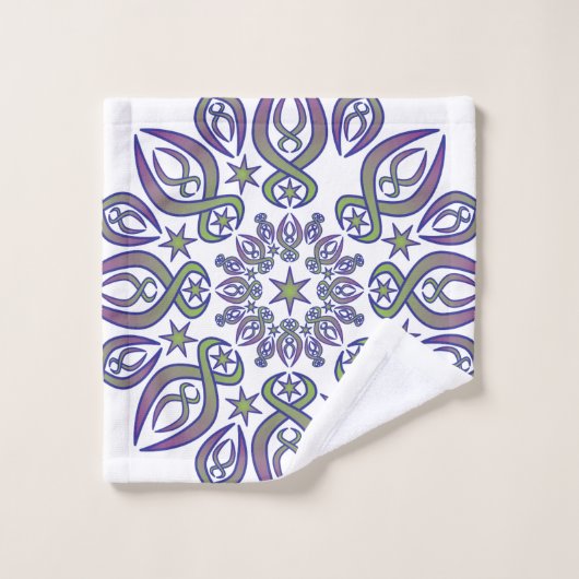 Blauwe fietsen washandje (Wasdoekje)