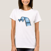 Blauwe filmstrip t-shirt (Voorkant)