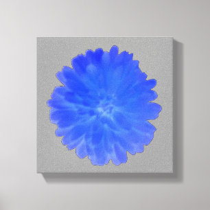 Blauwe Flamingo Canvasprint Canvas Afdruk