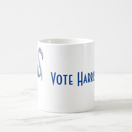 Blauwe FLAmingo met Pearls mok. Stem Harris 2024 Koffiemok (Center)