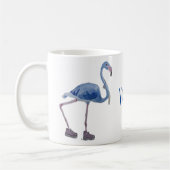 Blauwe FLAmingo met Pearls mok. Stem Harris 2024 Koffiemok (Links)