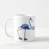 Blauwe FLAmingo met Pearls mok. Stem Harris/Walz 2 Koffiemok (Links)