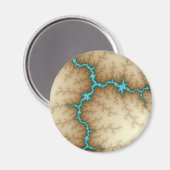 Blauwe Flash - Fractal Magneet (Voorkant / Achterkant)