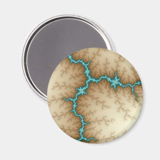 Blauwe Flash - Fractal Magneet (Voorkant / Achterkant)