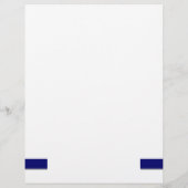 Blauwe flessenbrochure flyer (Achterkant)