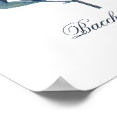   blauwe flessenplaat poster (Hoek)