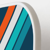 Blauwe flesvlieg gestreept met naam pickleball paddle (Links Detail)