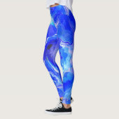 Blauwe fleur leggings (Links)