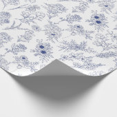 blauwe fleurs de saison cadeaupapier (Hoek)