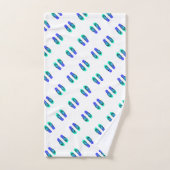 Blauwe Flip Flops Kinderen Wit Bad Handdoek (Handdoek)