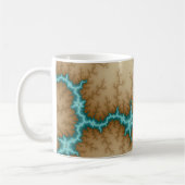 Blauwe flits - Fractal Mok (Links)