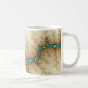 Blauwe flits - Fractal Mok
