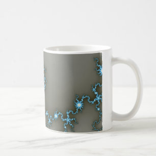 Blauwe flits - Fractal Mok