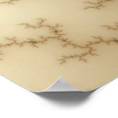 Blauwe flits - Fractal Poster (Hoek)