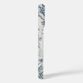 Blauwe Flora met de Hand Getekende Esthetische iPh Case-Mate iPhone Case (Achterkant / Rechts)