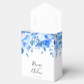 Blauwe Floral Bedankdoosjes (Geopend)