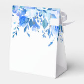 Blauwe Floral Bedankdoosjes (Achterkant)