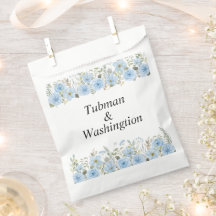  blauwe Floral bruiloft