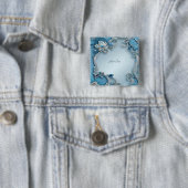 Blauwe Floral Button (In situ)