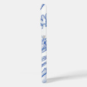 Blauwe Floral Case-Mate iPhone Case (Achterkant / Links)