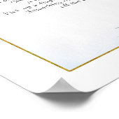 Blauwe Floral Citroen Main Squeeze Late Night Luie Poster (Hoek)