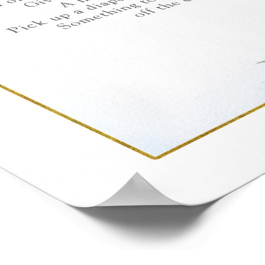 Blauwe Floral Citroen Main Squeeze Late Night Luie Poster (Hoek)