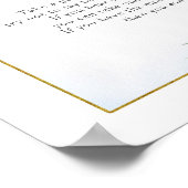 Blauwe Floral Citroen Main Squeeze Zeg geen Baby Poster (Hoek)