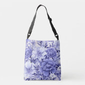 Blauwe Floral Crossbody Tas (Achterkant)
