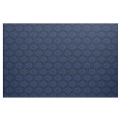 Blauwe  Floral Damask Pattern Fabric Stof (Yard (91,4 cm))