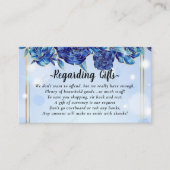 Blauwe Floral Fund In plaats van Kaarten uit het f (Voorkant)