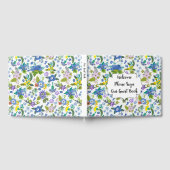 Blauwe Floral Gastenboek (Volledig)