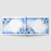 Blauwe Floral Gastenboek (Volledig)